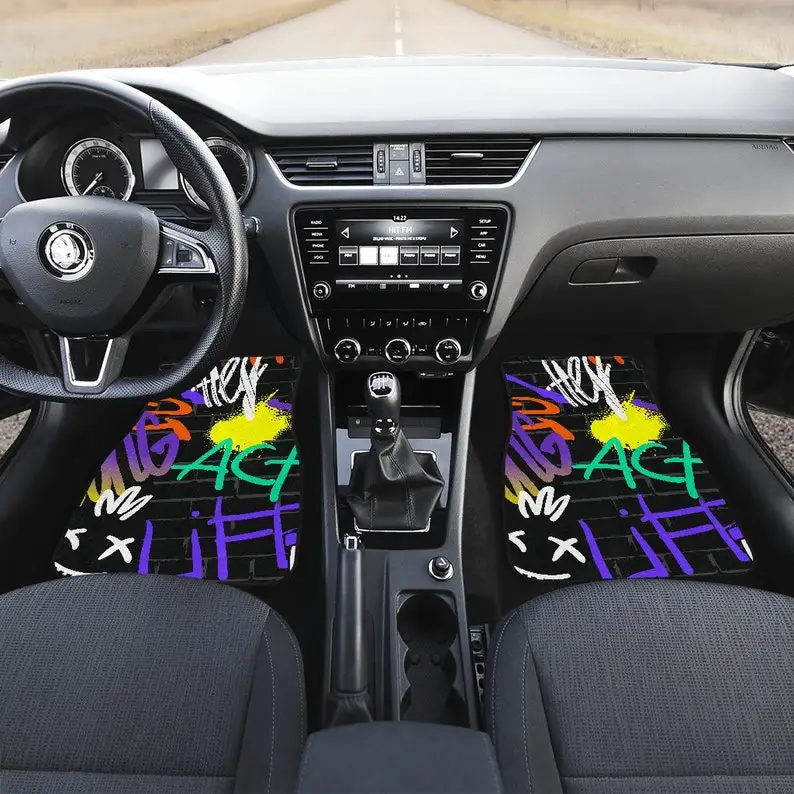 Colorful Graffiti Black Abstract Art Car Floor Mats Set, Front and Back Floor Mats for Car, Car Accessories
Colorful Graffiti Black Abstract Art Car Floor Mats Set, Front and Back Floor Mats for Car, Car Accessories