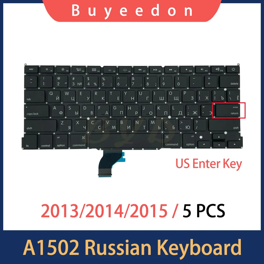 Новая сменная клавиатура A1502 5 шт./лот для Macbook Pro Retina, 13 дюймов, русская клавиатура с английской раскладкой, клавиша Enter, Late 2013, 2014, 2015 года
Новая сменная клавиатура A1502 5 шт./лот для Macbook Pro Retina, 13 дюймов, русская клавиатура с английской раскладкой, клавиша Enter, Late 2013, 2014, 2015 года