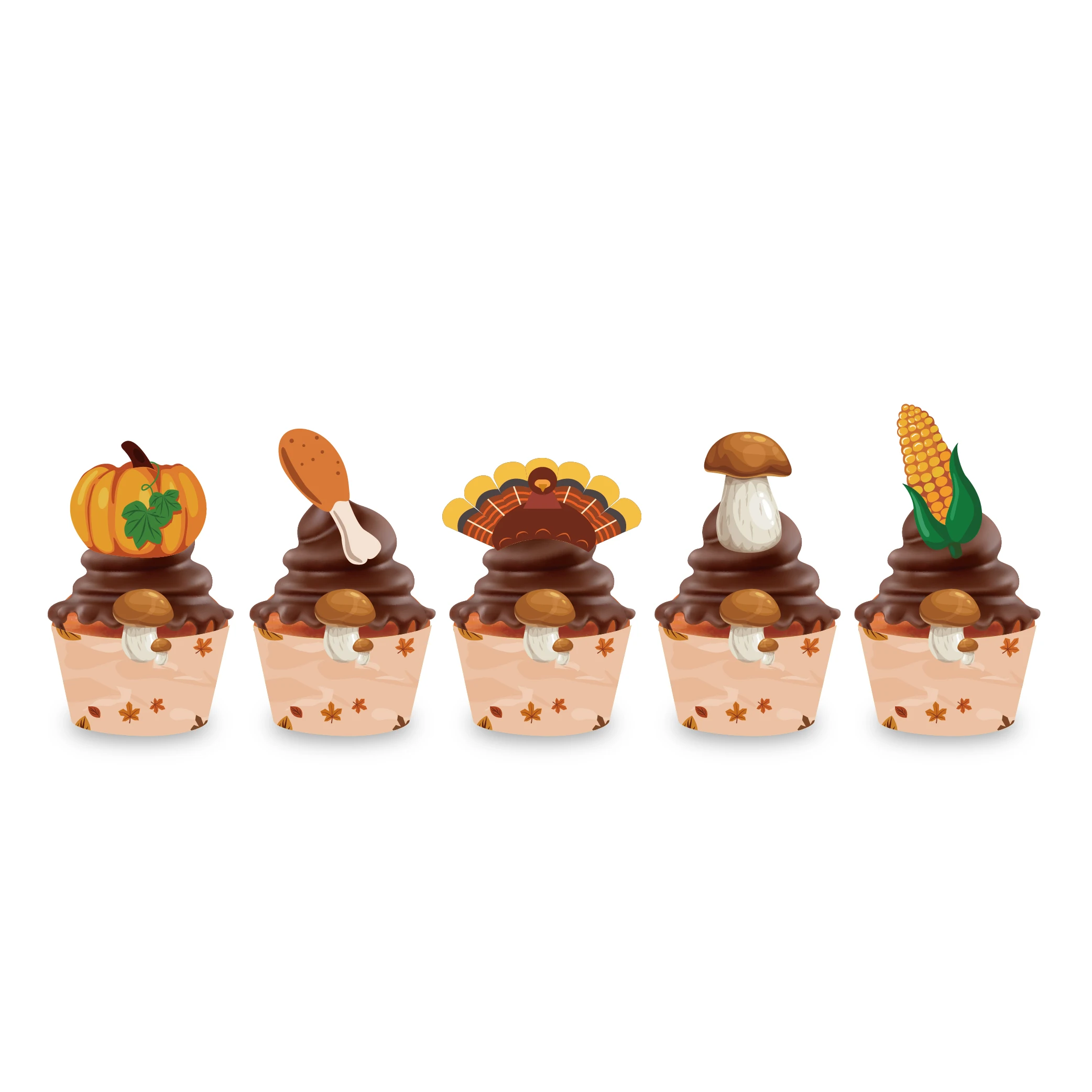 20Pcs Thanksgiving Day Theme Cake Topper Party Decoration Cupcake Wrapper Maple Leaf Decorating Supplies
20Pcs Thanksgiving Day Theme Cake Topper Party Decoration Cupcake Wrapper Maple Leaf Decorating Supplies