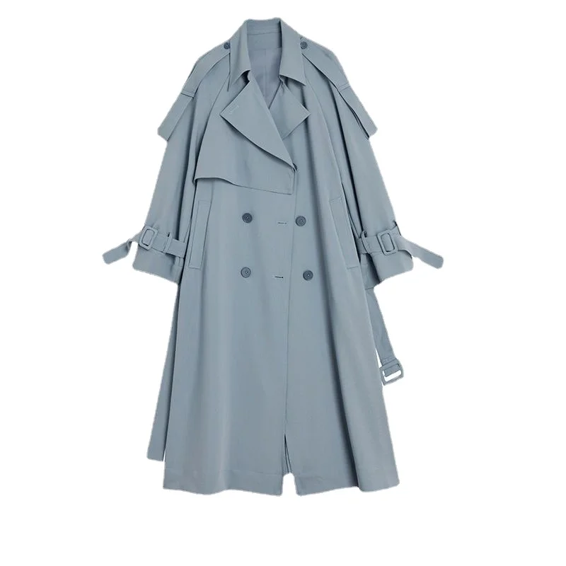 2023 Spring Autumn Mid-length Women's Trench British Style All-match Coat Double-breasted Loose Blue Women Spring Jackets A952
2023 Spring Autumn Mid-length Women's Trench British Style All-match Coat Double-breasted Loose Blue Women Spring Jackets A952