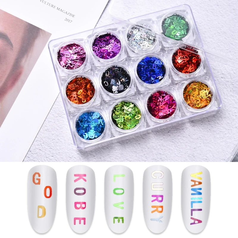 Letter Glitter Nail Sequins Nail Art Flakes Colorful Christmas Glitter Sticker Decals Manicure Nail Art DIY Decor
Letter Glitter Nail Sequins Nail Art Flakes Colorful Christmas Glitter Sticker Decals Manicure Nail Art DIY Decor