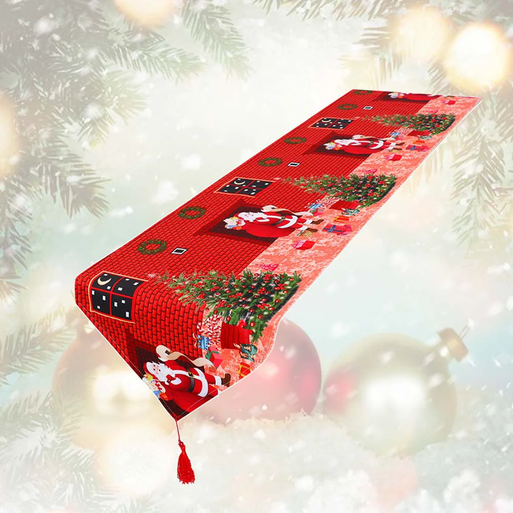 150x40CM Christmas Printing Table Cloth Exquisite Table Cover for Home Restaurant Dining Table (Red)
150x40CM Christmas Printing Table Cloth Exquisite Table Cover for Home Restaurant Dining Table (Red)