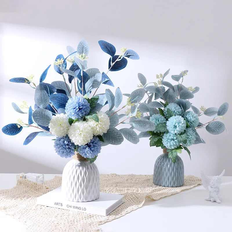 Wedding Decoration Artificial Flowers Eucalyptus Leaf Hydrangea Dandelion Plastic Simulation Flower DIY Bouquet Home Accessories
Wedding Decoration Artificial Flowers Eucalyptus Leaf Hydrangea Dandelion Plastic Simulation Flower DIY Bouquet Home Accessories