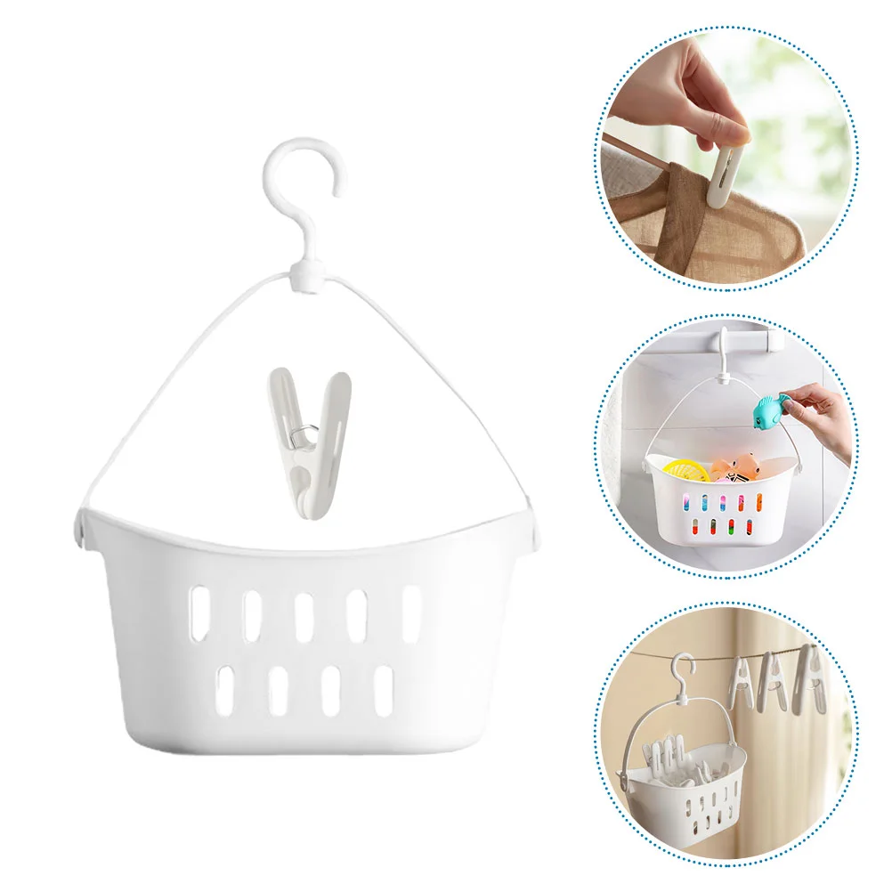 Clothespin Portable Sundries Basket Bathroom Hanging Baskets Organizing Wall Home Plastic Hamper Storage Handle
Clothespin Portable Sundries Basket Bathroom Hanging Baskets Organizing Wall Home Plastic Hamper Storage Handle