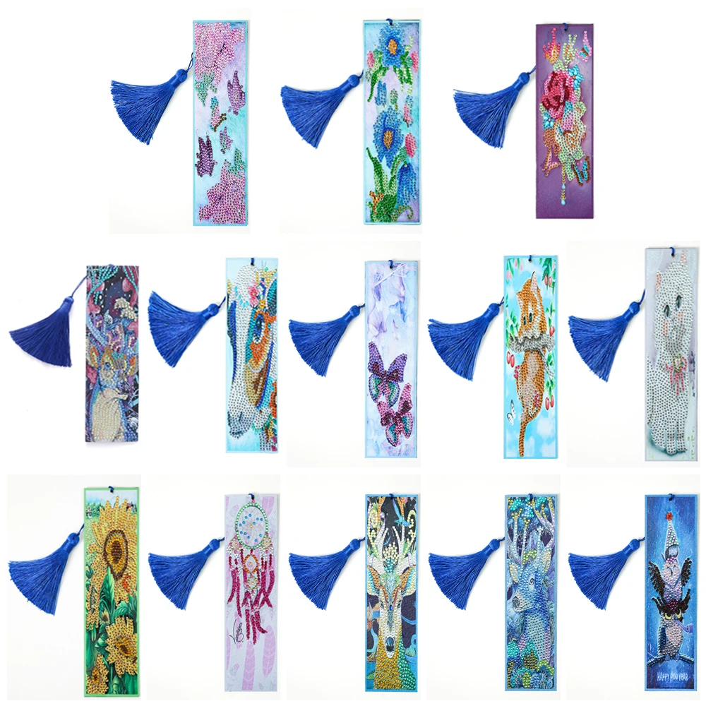 Diamond Painting Bookmark 5D DIY Special Shaped Diamond Art Mosaic Leather Tassel Book Marks Cross Stitch Kits Handmade Gifts
Diamond Painting Bookmark 5D DIY Special Shaped Diamond Art Mosaic Leather Tassel Book Marks Cross Stitch Kits Handmade Gifts