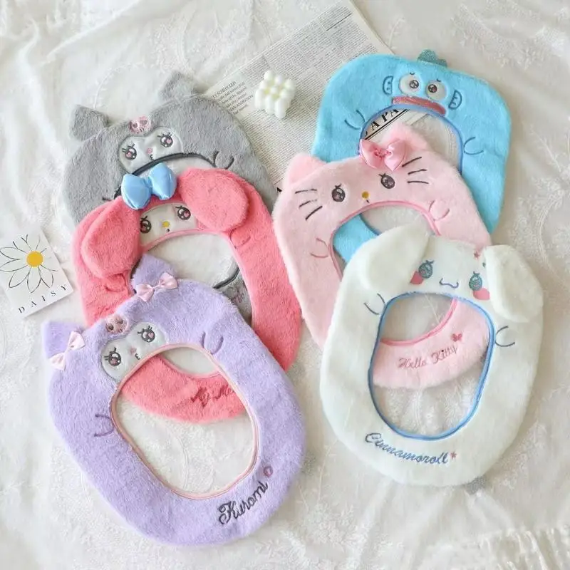 New Kawaii Sanrio Kuromi My Melody Cinnamoroll Cartoon Cute Plush Toilet Cushion All Seasons Universal Waterproof Toilet Cover
New Kawaii Sanrio Kuromi My Melody Cinnamoroll Cartoon Cute Plush Toilet Cushion All Seasons Universal Waterproof Toilet Cover