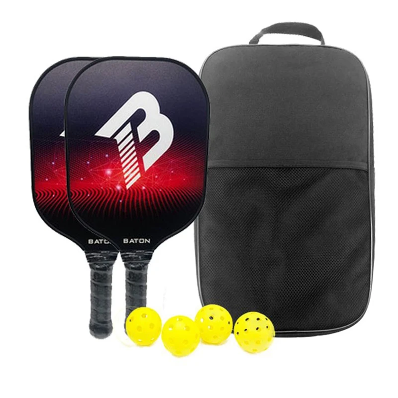 Racket Set Carbon Fiber Composition PE Honeycomb Core (2 Pickleball Paddles+4 Balls+1 Cover Bag)
Racket Set Carbon Fiber Composition PE Honeycomb Core (2 Pickleball Paddles+4 Balls+1 Cover Bag)
