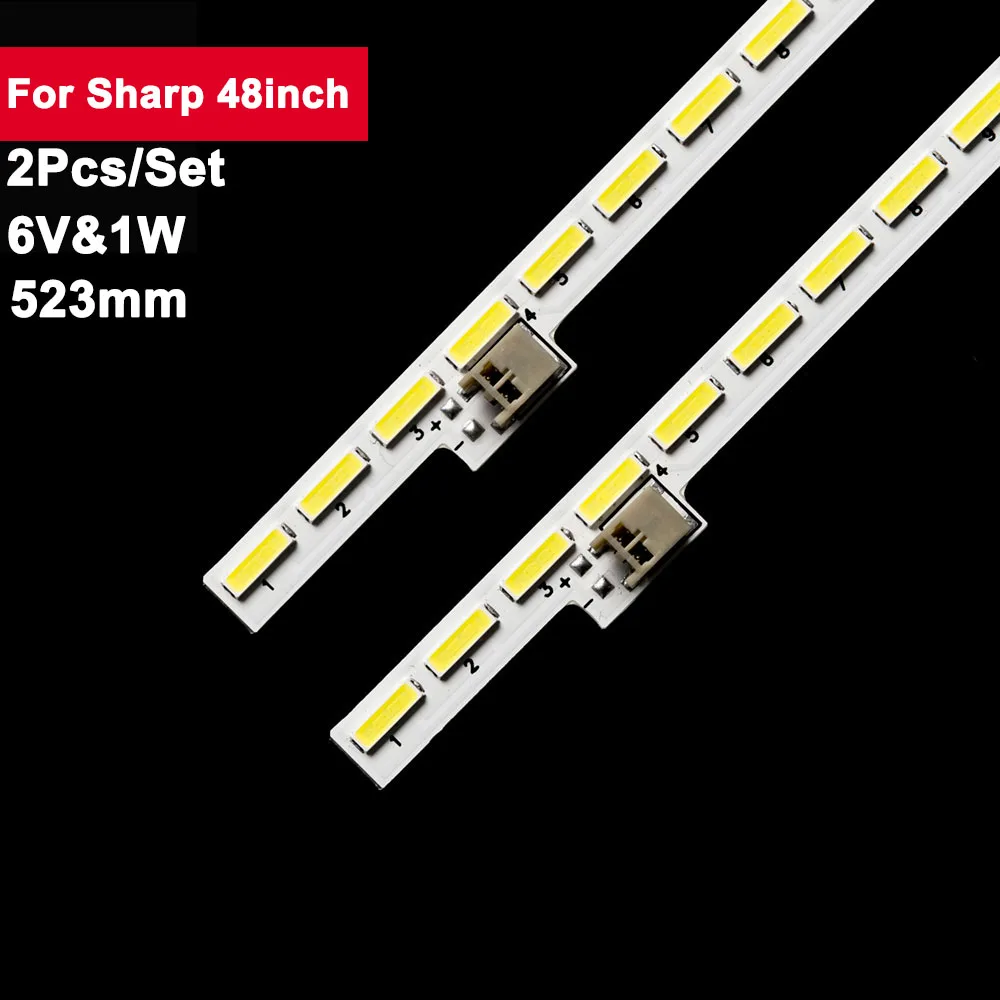 6V 523mm Backlight Tv Led Parts for Sharp 48inch 2015SSP48-7020-60-ERV1.0 RB221W 2Pcs/Set Repair of Tv Bar LCD-48S3A J390FWSE01
6V 523mm Backlight Tv Led Parts for Sharp 48inch 2015SSP48-7020-60-ERV1.0 RB221W 2Pcs/Set Repair of Tv Bar LCD-48S3A J390FWSE01