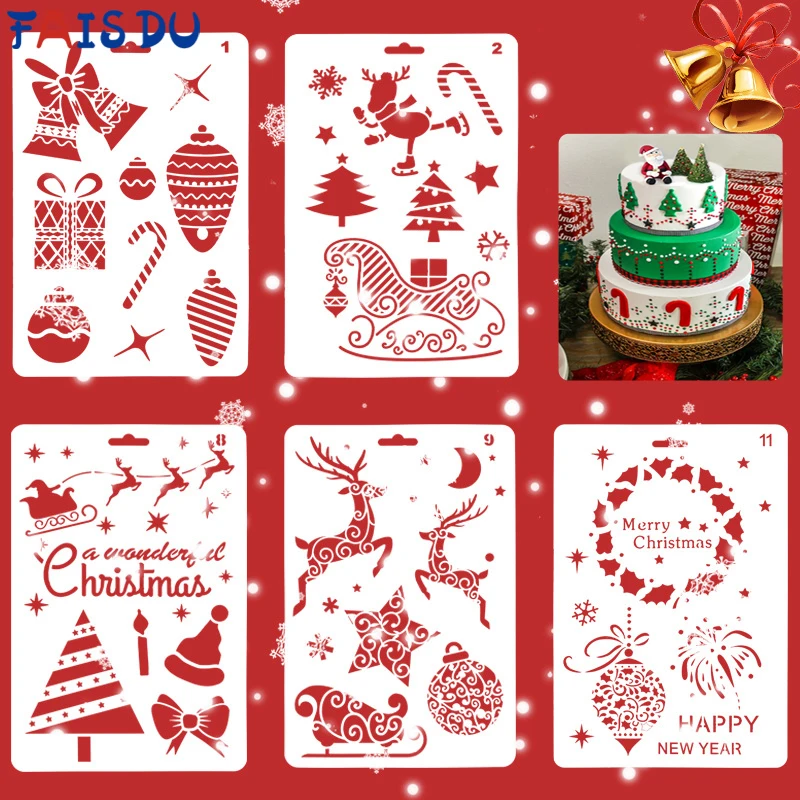 Christmas Animal Print Cake Stencil Templates Decoration Reusable Cake Cookies Baking for Stencil Diy Craft Painting
Christmas Animal Print Cake Stencil Templates Decoration Reusable Cake Cookies Baking for Stencil Diy Craft Painting