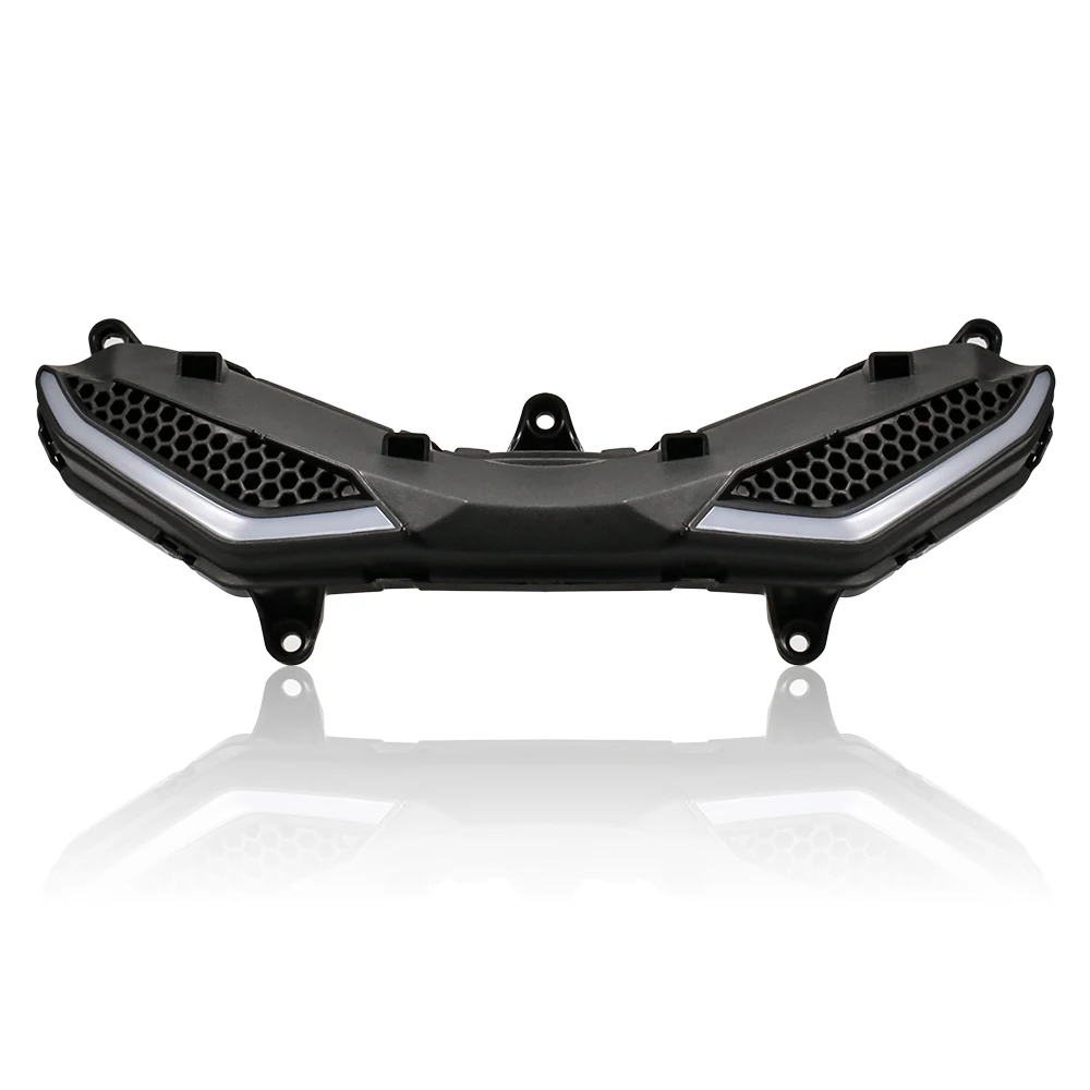 Black Motorcycle Headlamp 12V Daytime Running Head Light Dynamic Flowing LED Light Turn Signal Lamp For Yamaha Y15ZR 
Black Motorcycle Headlamp 12V Daytime Running Head Light Dynamic Flowing LED Light Turn Signal Lamp For Yamaha Y15ZR