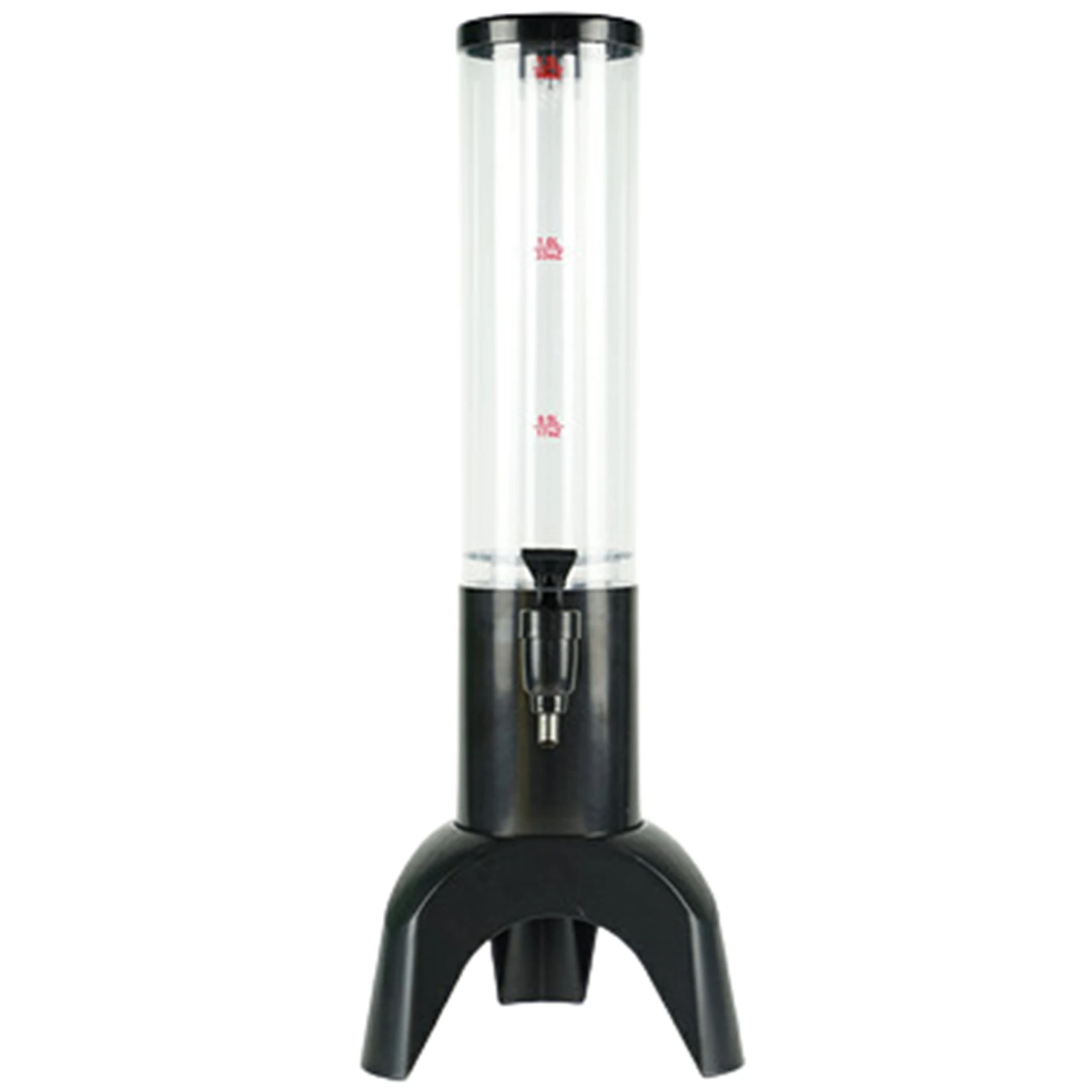 1.5L Beer Dispenser Tower Easy Clean Integrated Tap with Ice Tube Clear Beverage Tower Dispenser-Black
1.5L Beer Dispenser Tower Easy Clean Integrated Tap with Ice Tube Clear Beverage Tower Dispenser-Black