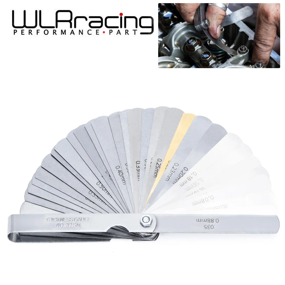 Feeler Gauge 32-Blade Dual Reading Combination Gap Measurement Tool Feeler Gauge Set For Gap Width/Thickness 0.04-0.88mm
Feeler Gauge 32-Blade Dual Reading Combination Gap Measurement Tool Feeler Gauge Set For Gap Width/Thickness 0.04-0.88mm