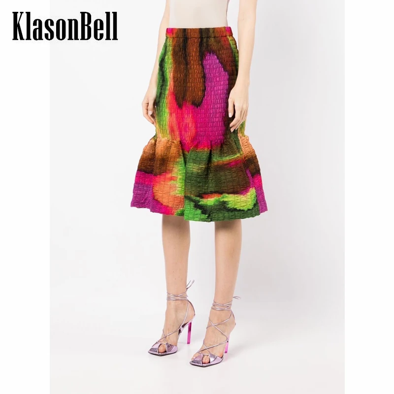 5.17 KlasonBell Contrast Color Print Cotton Ruched Slim High Waist Trumpet / Mermaid Skirt Women
5.17 KlasonBell Contrast Color Print Cotton Ruched Slim High Waist Trumpet / Mermaid Skirt Women