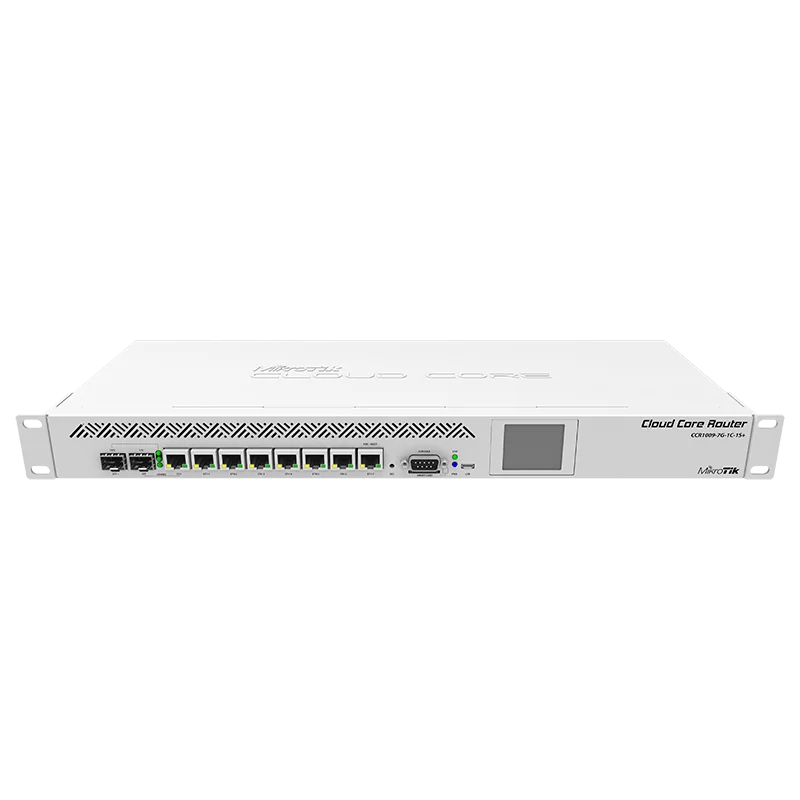 MikroTik CCR1009-7G-1C-1S + 9-ядерный 10G ROS двойной избыточный источник питания
MikroTik CCR1009-7G-1C-1S + 9-ядерный 10G ROS двойной избыточный источник питания