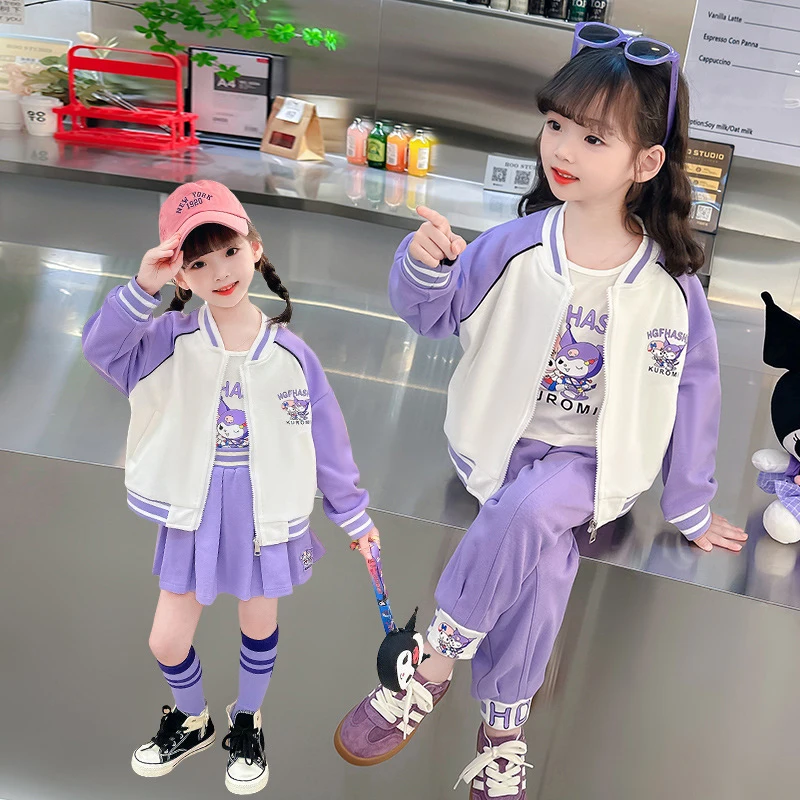 Anime Kuromi Kids Girls Jk Princess 3Pcs Clothes Sets Y2K Sanrio Korean Style Autumn Cute Jacket Coat+Skirt Pants Halloween Gift
Anime Kuromi Kids Girls Jk Princess 3Pcs Clothes Sets Y2K Sanrio Korean Style Autumn Cute Jacket Coat+Skirt Pants Halloween Gift