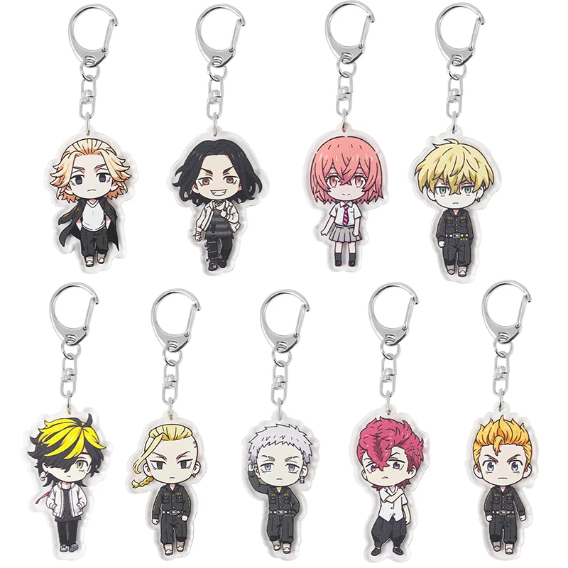Tokyo Avengers Keychain Mikey Anime Keyring Key Finder Stainless Steel Acrylic Jewelry Accessories Backpack Wholesale 
Tokyo Avengers Keychain Mikey Anime Keyring Key Finder Stainless Steel Acrylic Jewelry Accessories Backpack Wholesale