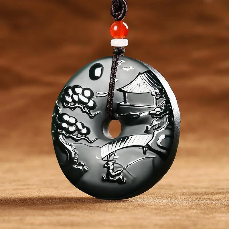 Hot Selling / Hand-carve Landscape Pinmgan Buckle Necklace Pendant Fashion Jewelry Men Women Luck Gifts Amulet
Hot Selling / Hand-carve Landscape Pinmgan Buckle Necklace Pendant Fashion Jewelry Men Women Luck Gifts Amulet