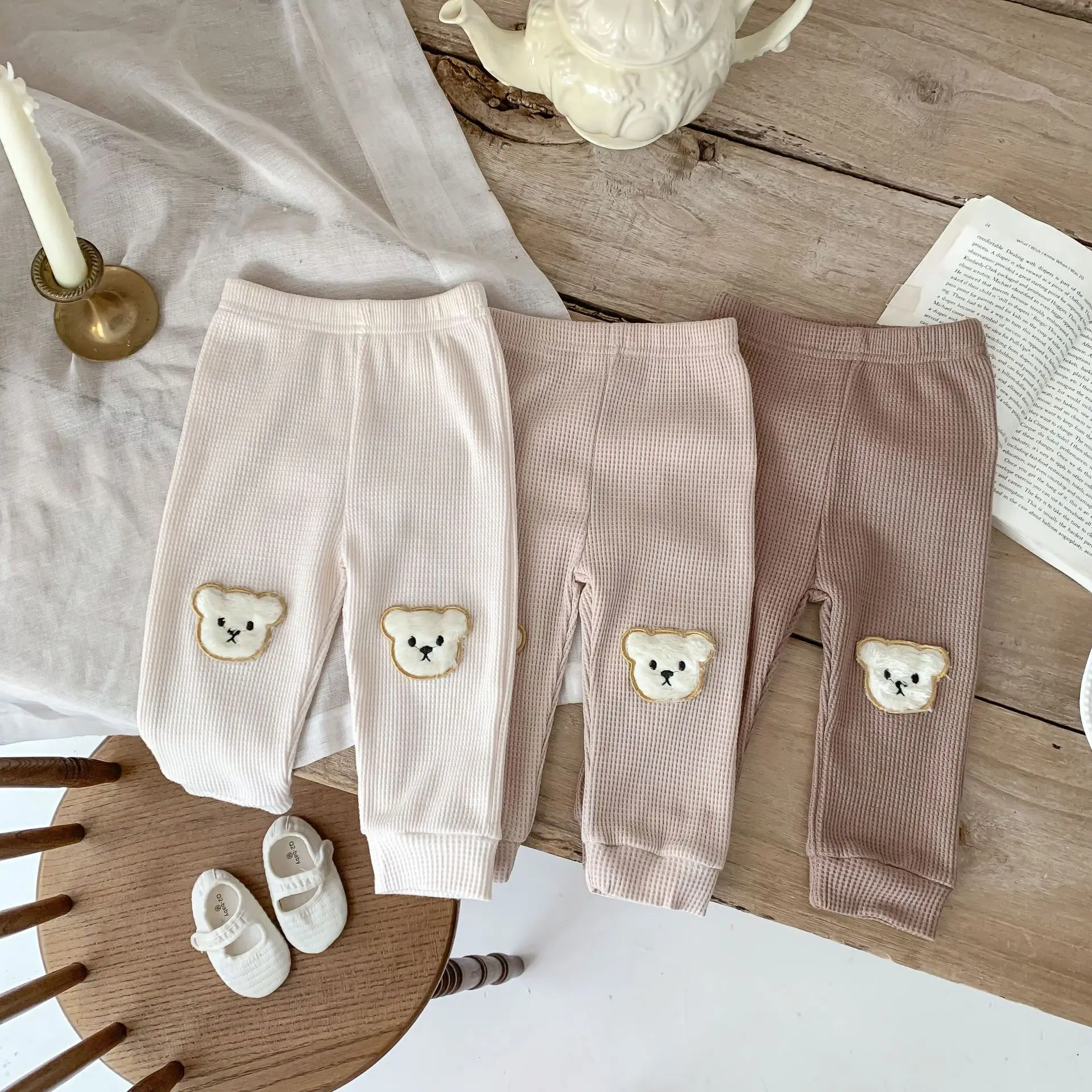 0 to 2 Years Newborn Waffle Baby Boys Girls Bear Pants Cotton Soft Elastic Spring Autumn Kids Harem Pant Trousers
0 to 2 Years Newborn Waffle Baby Boys Girls Bear Pants Cotton Soft Elastic Spring Autumn Kids Harem Pant Trousers