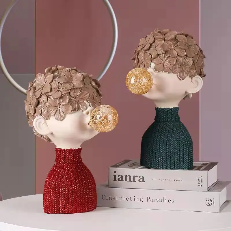 Nordic Modern Crystal Bubble Gum Boy Statue Resin Sculpture Home Decorative Bust Tabletop Ornaments TV Cabinet Decor Living Room
Nordic Modern Crystal Bubble Gum Boy Statue Resin Sculpture Home Decorative Bust Tabletop Ornaments TV Cabinet Decor Living Room