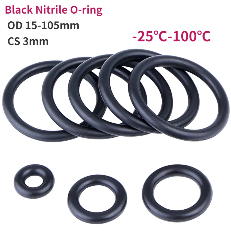 Черное Нитриловое уплотнительное кольцо толщина CS 5 мм внешний диаметр 15-105 мм резиновая маслостойкая прокладка
Черное Нитриловое уплотнительное кольцо толщина CS 5 мм внешний диаметр 15-105 мм резиновая маслостойкая прокладка