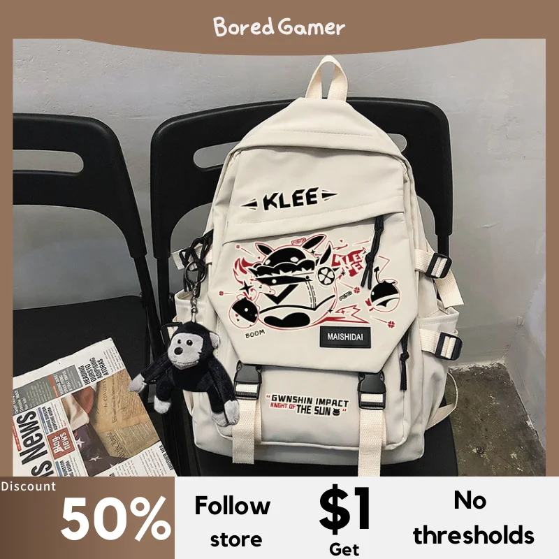 Game Genhsin Impact Klee Cosplay Cartoon Unisex Students School Bag Cartoon Backpack Laptop Travel Rucksack Outdoor Fashion Gift
Game Genhsin Impact Klee Cosplay Cartoon Unisex Students School Bag Cartoon Backpack Laptop Travel Rucksack Outdoor Fashion Gift