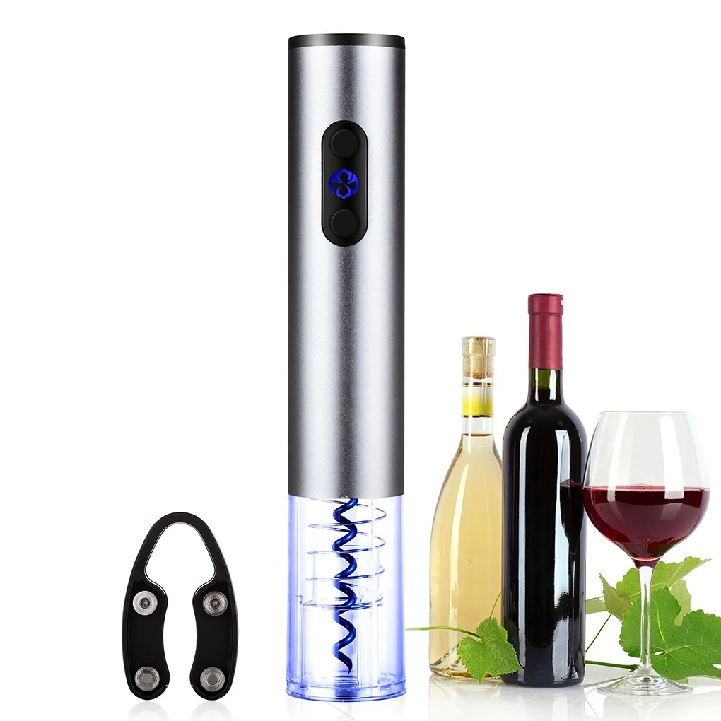 Electric Red Wine Corkscrew Automatic Grape Wine Bottle Opener Illuminated Foil Cutter Take Out Cork Kitchen Gadgets Keychain
Electric Red Wine Corkscrew Automatic Grape Wine Bottle Opener Illuminated Foil Cutter Take Out Cork Kitchen Gadgets Keychain