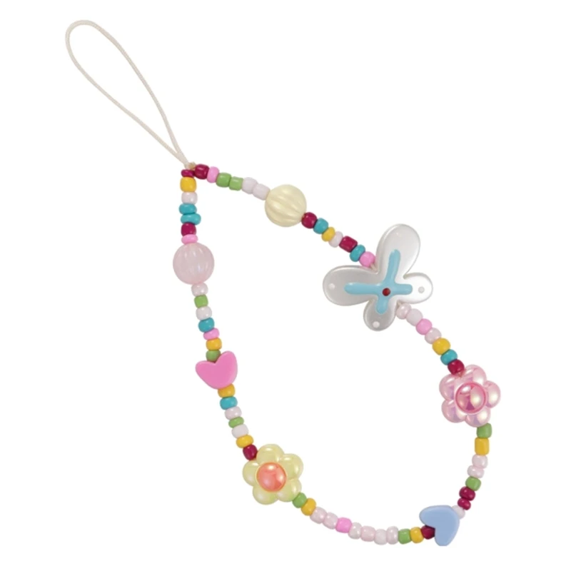 Resin Beaded Mobile Dangle Strap with Dopamine Floral Charm Fashion Keychain Lanyard Girls Camera Chain
Resin Beaded Mobile Dangle Strap with Dopamine Floral Charm Fashion Keychain Lanyard Girls Camera Chain