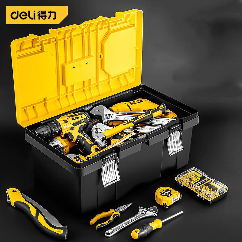 DELI Toolbox Hardware Large Storage Box Multi Functional Sundries Plastic Tools Packing Garage Organizer Caja De Herramientas
DELI Toolbox Hardware Large Storage Box Multi Functional Sundries Plastic Tools Packing Garage Organizer Caja De Herramientas