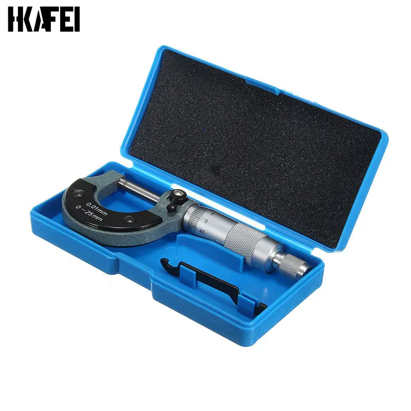 

0-25mm 0.01mm Outside Micrometer Caliper Precision Gauge Vernier Caliper Metric Gauge Micrometer Accurate Measuring Tool