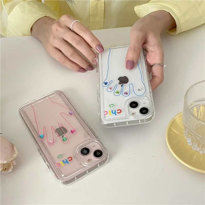 14 Pro Case Cute DIY Nial Makeup Glitter Diamond Heart Cover for iPhone 13 14 Pro Max 11 12 Transparent Funny Bumper Cases
14 Pro Case Cute DIY Nial Makeup Glitter Diamond Heart Cover for iPhone 13 14 Pro Max 11 12 Transparent Funny Bumper Cases