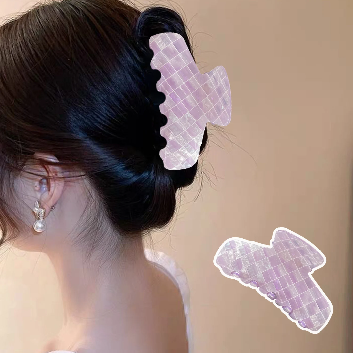High-end Acetate Large Plate Hair Claws Fashion Hair Accessories Women Striped Plaid Back Head Clip Boutique Hairpins Headwear
High-end Acetate Large Plate Hair Claws Fashion Hair Accessories Women Striped Plaid Back Head Clip Boutique Hairpins Headwear