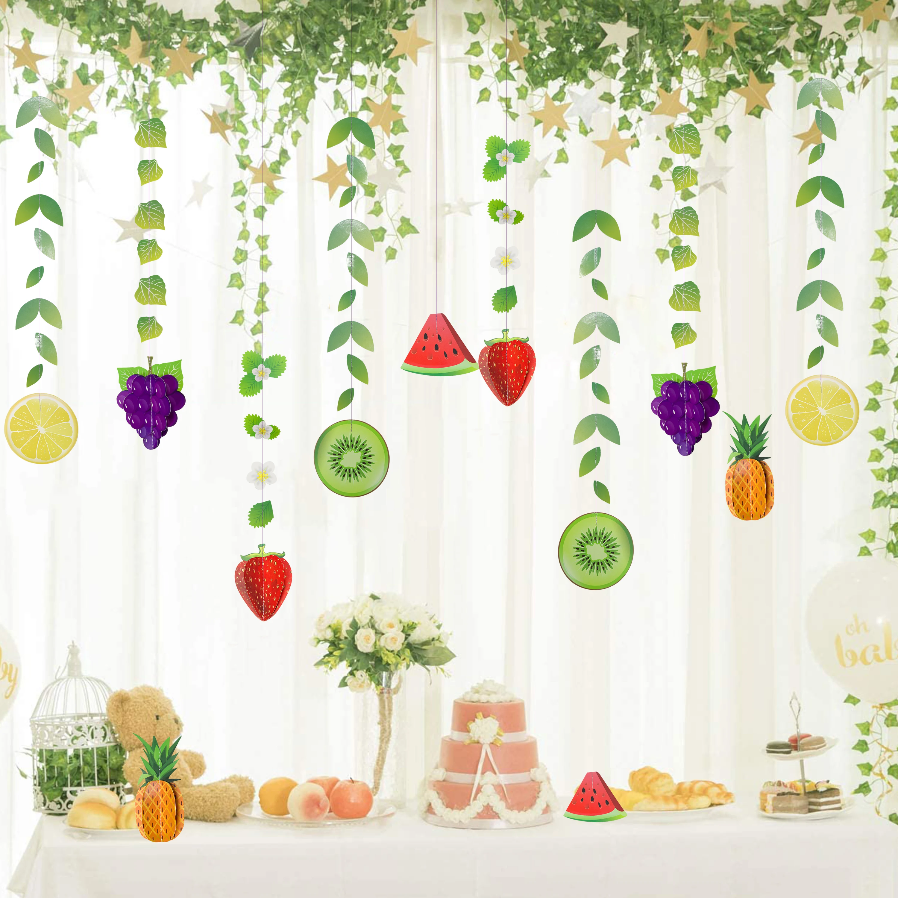 Tropical Hawaiian Summer Fruits Birthday Party Banners Decorations Pineapple Strawberry Green Leaf Garlands Pool Party Birthday
Tropical Hawaiian Summer Fruits Birthday Party Banners Decorations Pineapple Strawberry Green Leaf Garlands Pool Party Birthday