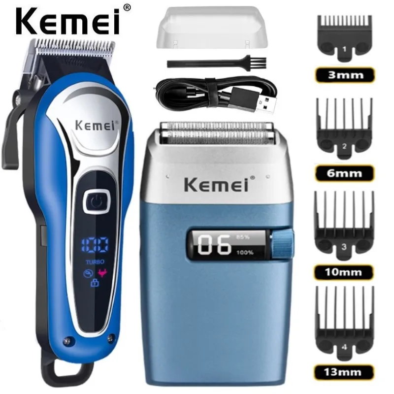 Kemei Electric Hair Trimmer for men Electric shaver professional Men's Hair cutting machine Wireless barber trimmer tool
Kemei Electric Hair Trimmer for men Electric shaver professional Men's Hair cutting machine Wireless barber trimmer tool