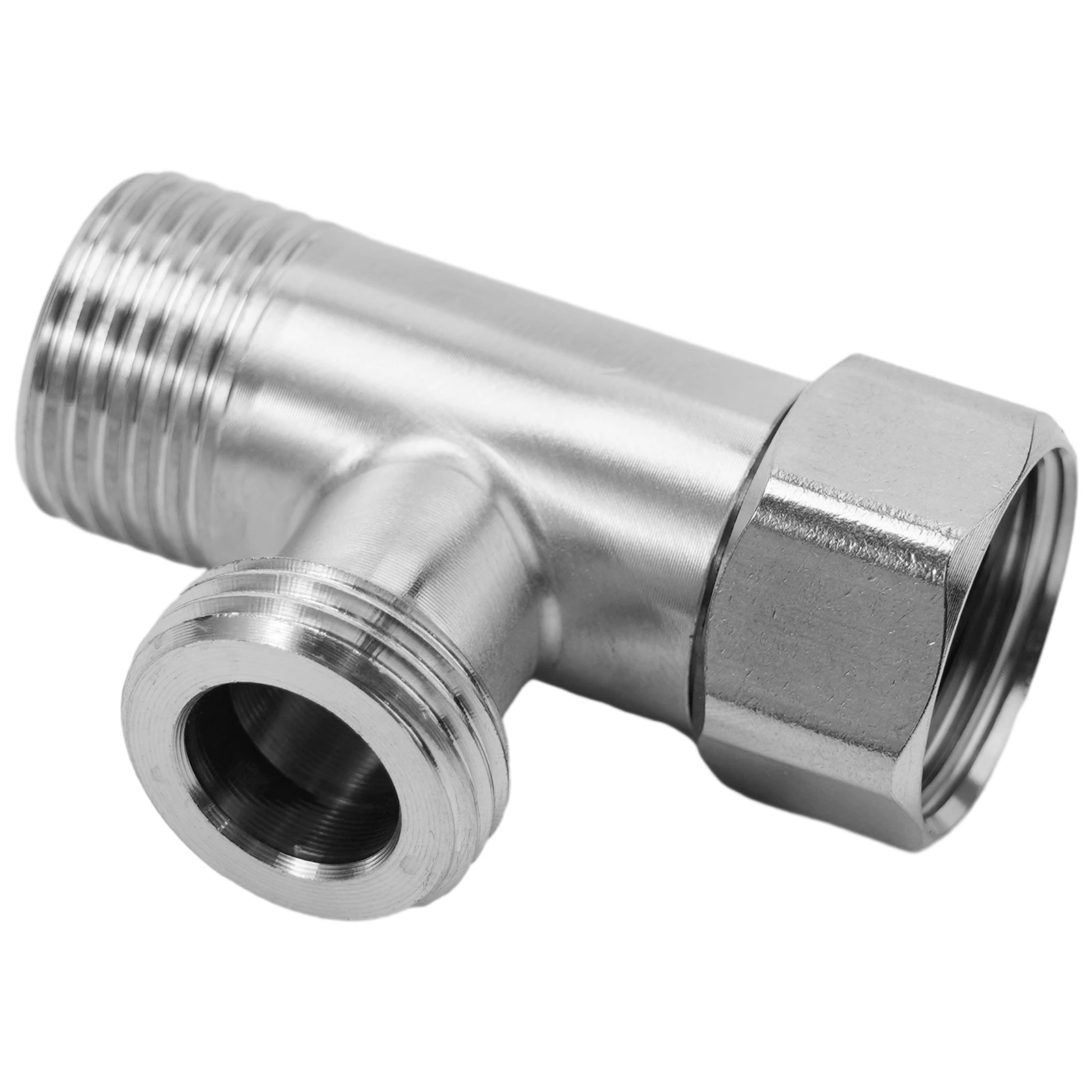 Stainless Steel Diverter Valve T-shape 3 Fitting For Connecting Angle Valve Hose Faucet Shower G1/2 Inch Thread Connector
Stainless Steel Diverter Valve T-shape 3 Fitting For Connecting Angle Valve Hose Faucet Shower G1/2 Inch Thread Connector