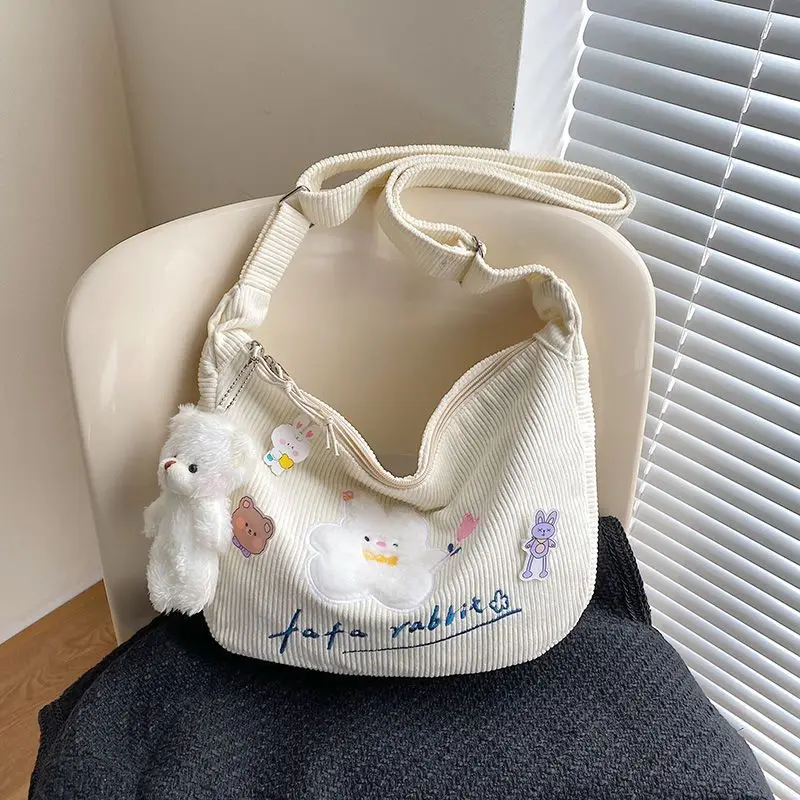 Ins Autumn and Winter with A Hundred Cross-body Bag Mori Cartoon Soft Sister Bag Female Corduroy Shoulder Crossbody Bag
Ins Autumn and Winter with A Hundred Cross-body Bag Mori Cartoon Soft Sister Bag Female Corduroy Shoulder Crossbody Bag