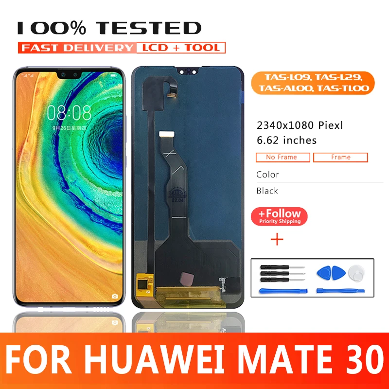 Super AMOLED дисплей 6,62 дюйма для Huawei Mate 30, дисплей с сенсорным экраном и дигитайзером в сборе для фотографий, зеркальный ЖК-дисплей
Super AMOLED дисплей 6,62 дюйма для Huawei Mate 30, дисплей с сенсорным экраном и дигитайзером в сборе для фотографий, зеркальный ЖК-дисплей