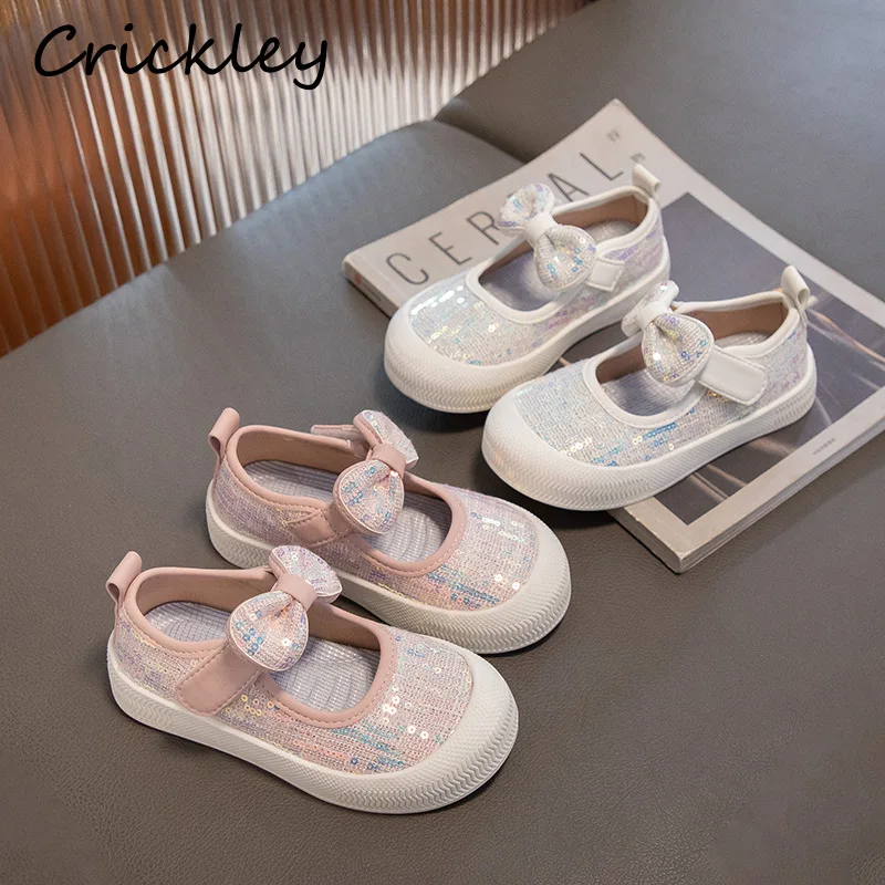 Sequins Bling Children Casual Shoes Princess Bow Shallow Sneakers For Girls Breathable Anti Slip Toddler Kids Flats Shoes
Sequins Bling Children Casual Shoes Princess Bow Shallow Sneakers For Girls Breathable Anti Slip Toddler Kids Flats Shoes