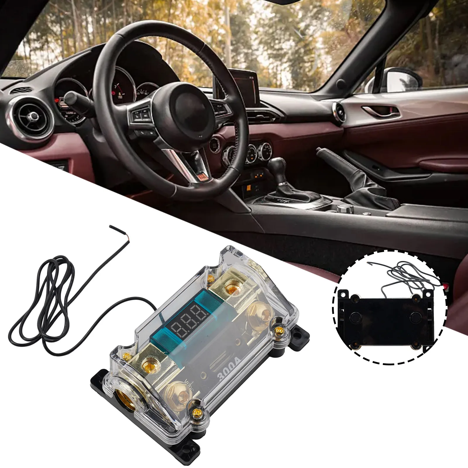 Holder ANL Fuse 10.8x7.1x4cm 300 Amp Black Car Audio LED Digital Display M3 Thread Universal W/ Fuse New Useful
Holder ANL Fuse 10.8x7.1x4cm 300 Amp Black Car Audio LED Digital Display M3 Thread Universal W/ Fuse New Useful