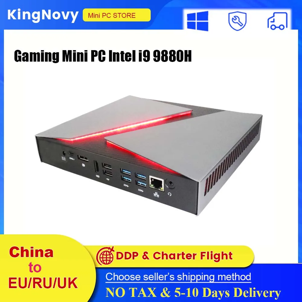 

Dedicated Card Gaming Intel Mini PC Core i9 9880H/i7 10750H/i5 9300H Nvidia GTX 1650 4GB Game Desktop 2*DDR4 64GB DP HDMI USB-C