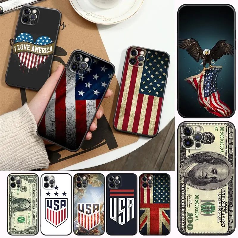 USA Apple Case For iPhone 11 12 13 mini Pro Max XS X XR 7 8 6 6S plus SE 2020 Soft Silicone Cases Cover American Dollar USA Flag
USA Apple Case For iPhone 11 12 13 mini Pro Max XS X XR 7 8 6 6S plus SE 2020 Soft Silicone Cases Cover American Dollar USA Flag