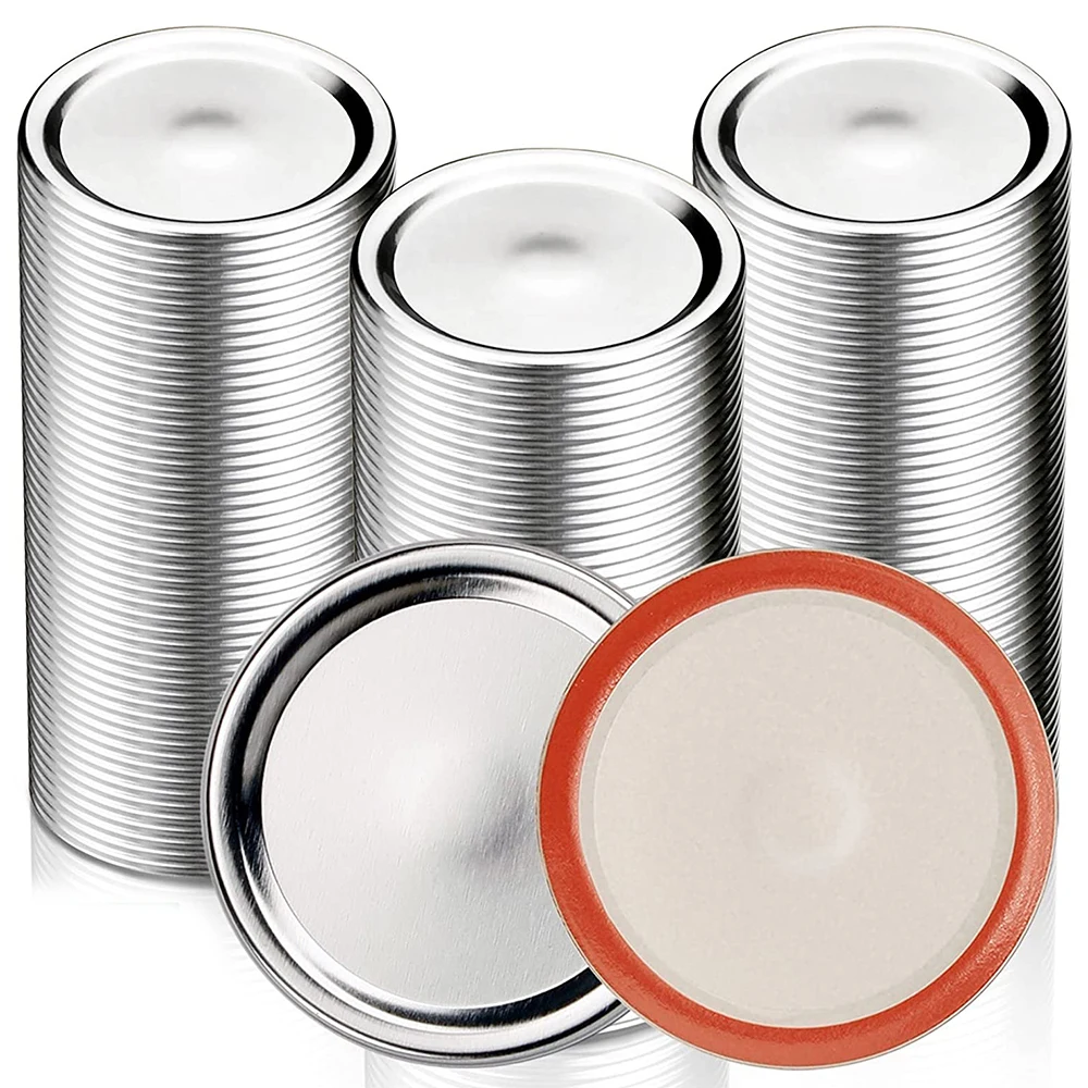 Mouth Canning Lids for Mason Jars Split-Type Jar Lids Leak Proof and Secure Canning Caps with Silicone Seals-150 PCS
Mouth Canning Lids for Mason Jars Split-Type Jar Lids Leak Proof and Secure Canning Caps with Silicone Seals-150 PCS