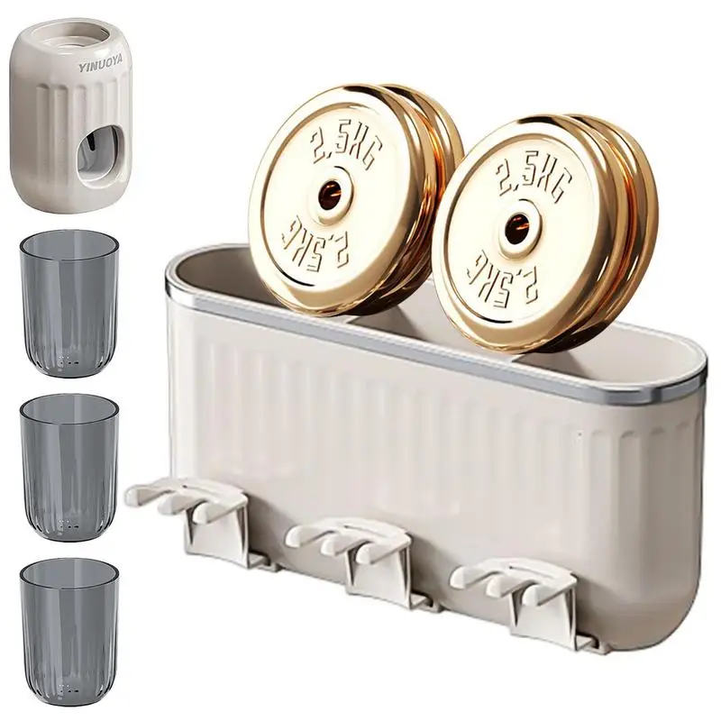 Wall Toothbrush Holder Toothbrush Rack Toothpaste Holder Organizer Portable Punch Free Tooth Brushing Hanger Self Adhesive
Wall Toothbrush Holder Toothbrush Rack Toothpaste Holder Organizer Portable Punch Free Tooth Brushing Hanger Self Adhesive