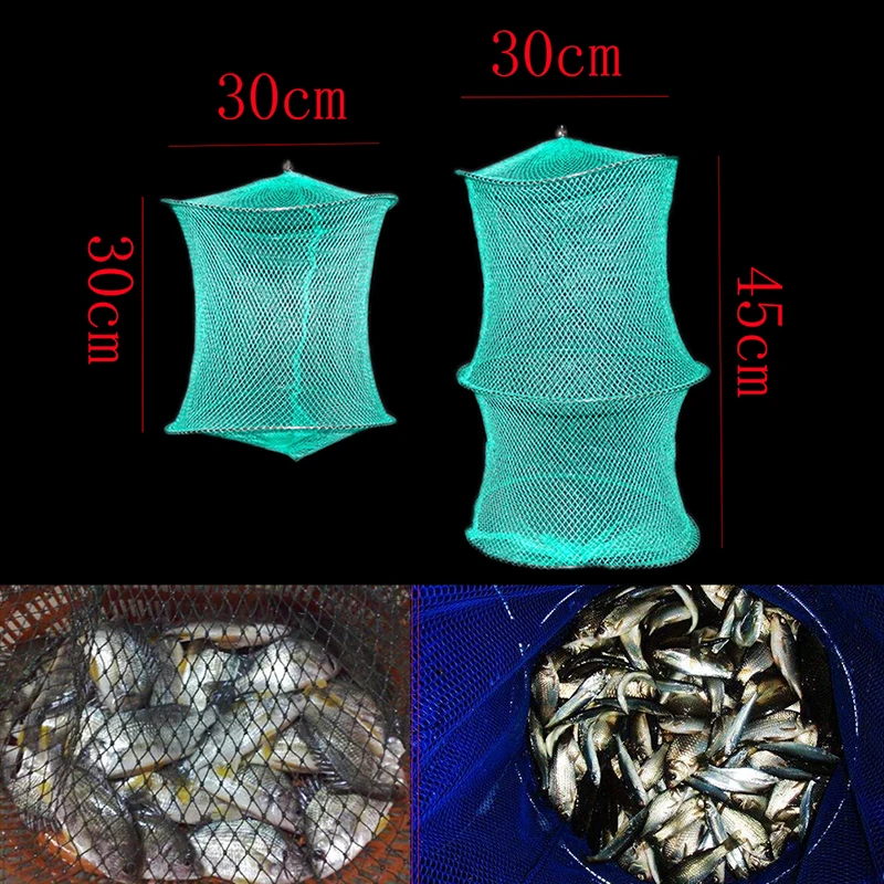 Folding Round Metal Frame Nylon Mesh Crab Fish Lobster Shrimp Prawn Eel Live Trap Net Bait Fishing Net 
Folding Round Metal Frame Nylon Mesh Crab Fish Lobster Shrimp Prawn Eel Live Trap Net Bait Fishing Net