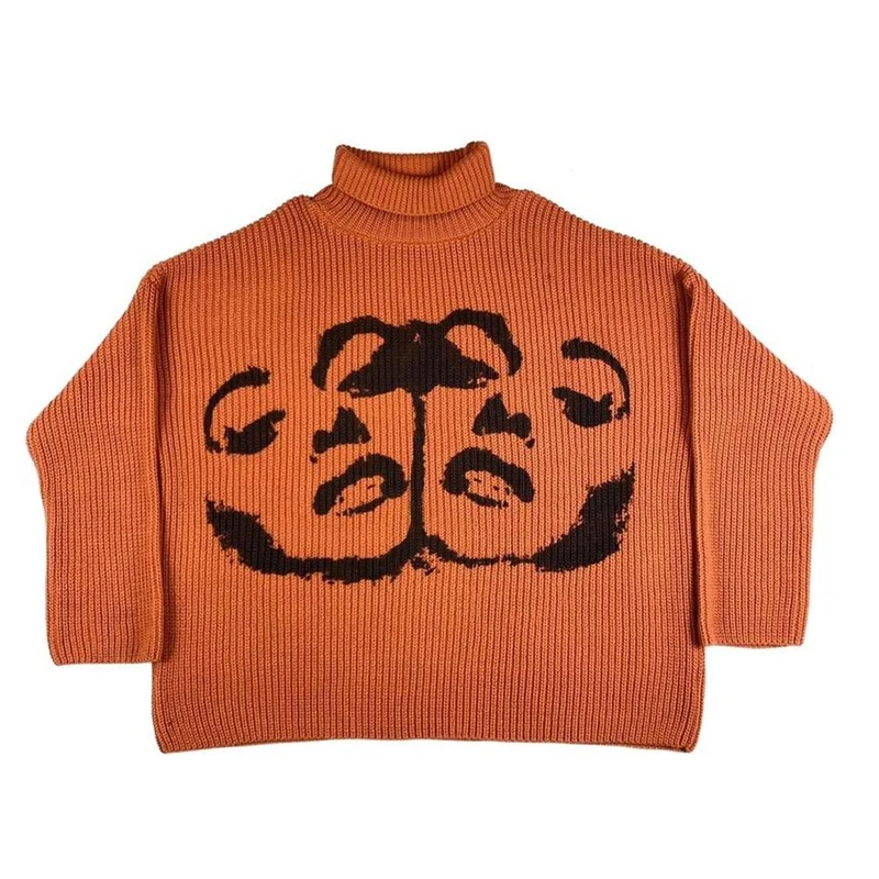 Ladies Vintage Knit Sweater Autumn Winter Pullover Sweater Turtleneck Unisex Y2K Harajuku Oversized Sweater Print Chic Retro EMO
Ladies Vintage Knit Sweater Autumn Winter Pullover Sweater Turtleneck Unisex Y2K Harajuku Oversized Sweater Print Chic Retro EMO
