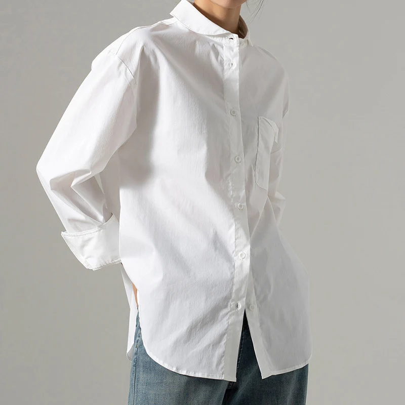 EMBELLIKE Long Sleeve Button Up Peter Pan Collar Shirt Women Essential Shirts White M,L
EMBELLIKE Long Sleeve Button Up Peter Pan Collar Shirt Women Essential Shirts White M,L