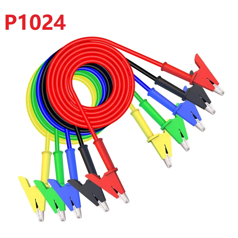 5pcs P1024 Alligator Clips Test Lead Crocodile Clamp Cable Wire 100CM For Multimeter Electronic Testing HAVC Teseter Accessories
5pcs P1024 Alligator Clips Test Lead Crocodile Clamp Cable Wire 100CM For Multimeter Electronic Testing HAVC Teseter Accessories