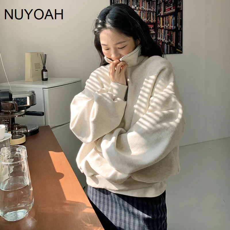 Women's Hoodie Korean Chic Simple Zipper Polo Neck Loose Casual Lantern Sleeve Color Pullover Women's Fashion
Women's Hoodie Korean Chic Simple Zipper Polo Neck Loose Casual Lantern Sleeve Color Pullover Women's Fashion