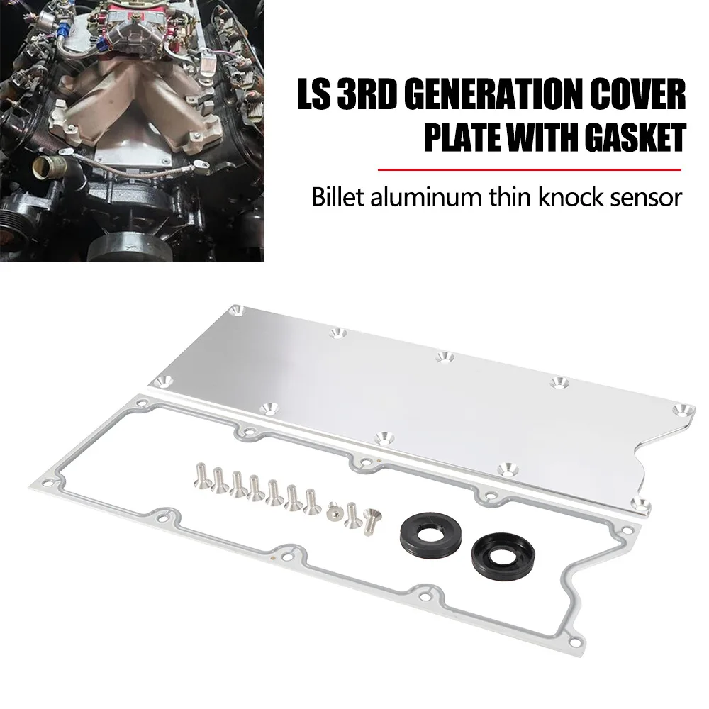 LS Gen 3 Valley Pan Cover Plate with Gasket Billet Aluminum Knock Sensor LSX LS1 LM7 LR4 LQ4 LS6 L59 LQ9 LM4 L33 551629G
LS Gen 3 Valley Pan Cover Plate with Gasket Billet Aluminum Knock Sensor LSX LS1 LM7 LR4 LQ4 LS6 L59 LQ9 LM4 L33 551629G