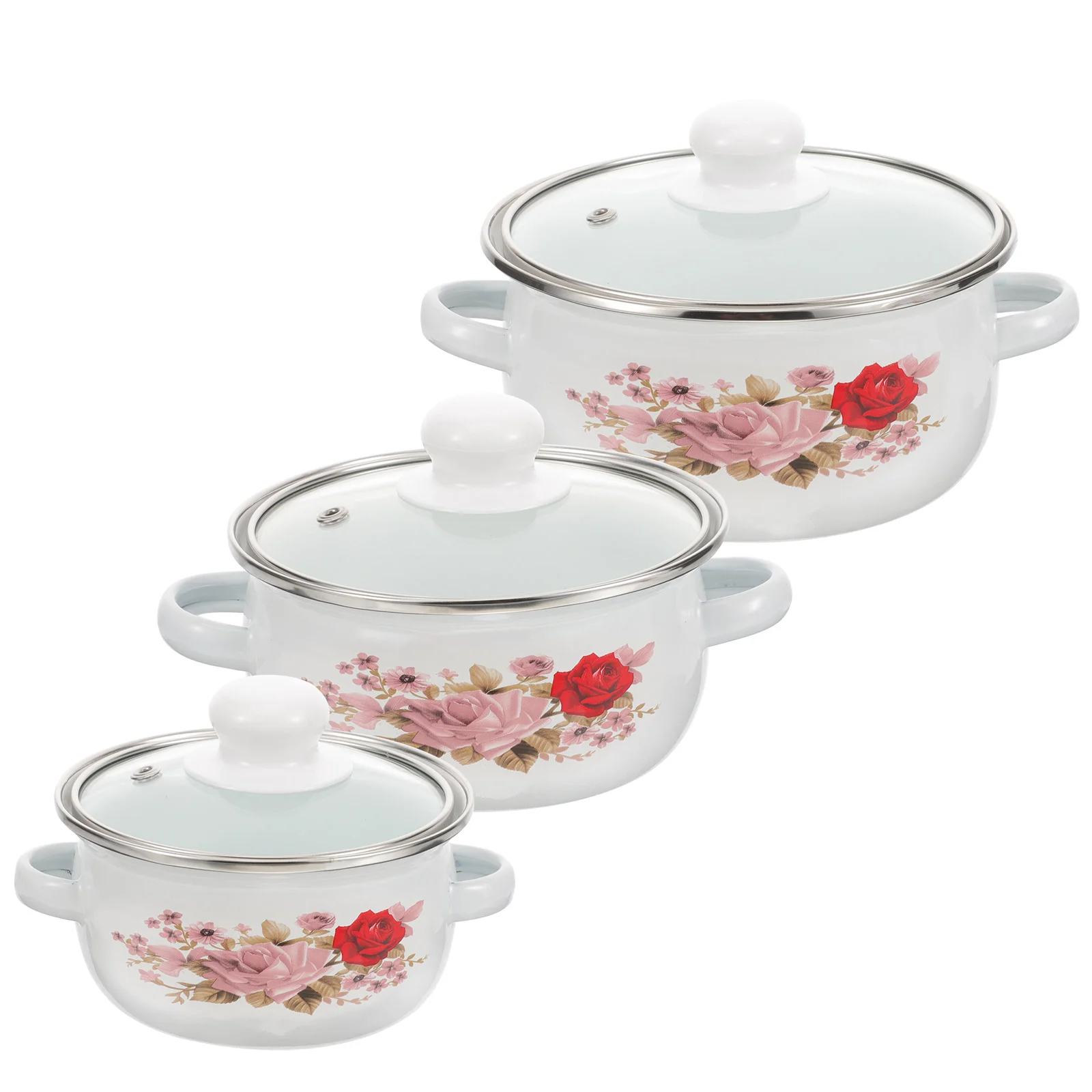 Home Enamel Cooking Pot Vintage Soup Cookware Wear-resistant Stew Canteen Double-handle Portable Cooker
Home Enamel Cooking Pot Vintage Soup Cookware Wear-resistant Stew Canteen Double-handle Portable Cooker