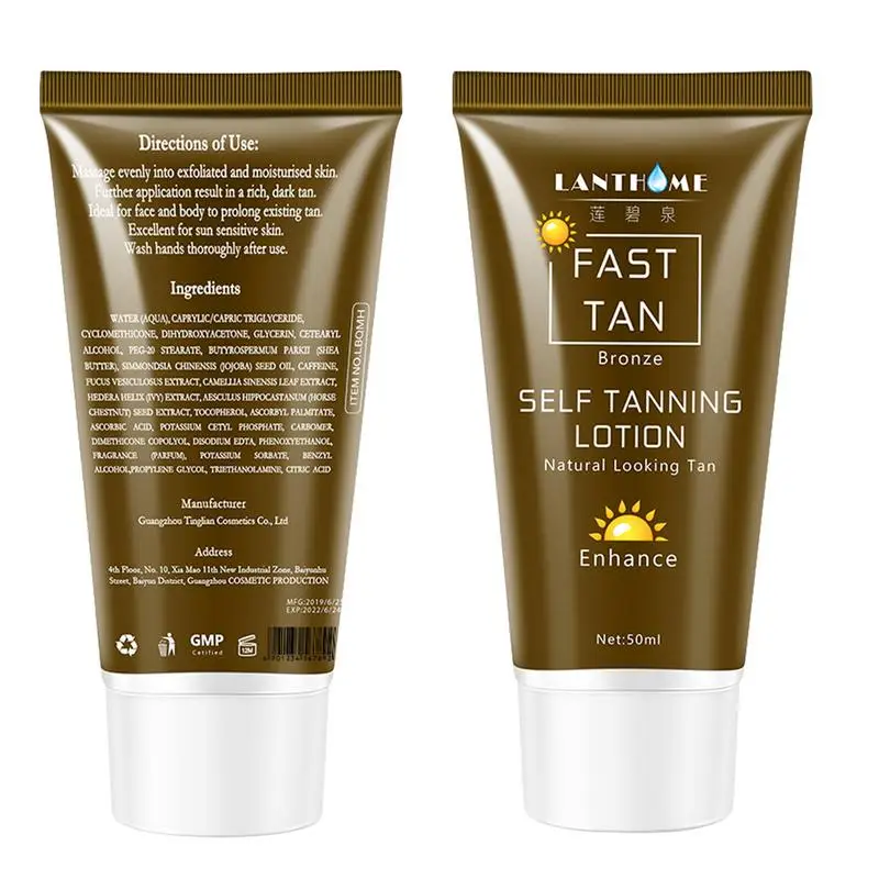 

Sunless Tanner Body Self-Tanners Flawless Self Tanning Lotion Fake Tan Sunless Tanner For Face And Body Does Not Block Pores 50g